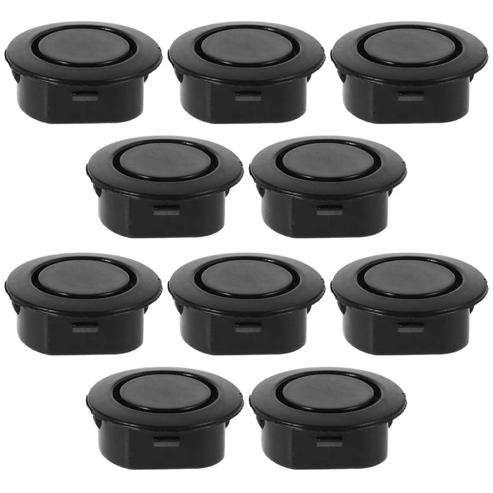 Homoyoyo 10PCS Car Rear Bumper Radar Hole Cover Plastic Plugs Black by Deal US
