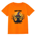 HELLO MEOW Halloween Boys T Shirt Orange Black Cat Size 4-5T by Deal US