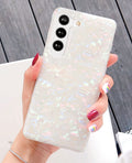 Galaxy S23 Plus Case 5G 6.6-inch, Luxury Sparkle Glitter Translucent Clear Opal