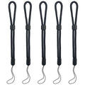 yuntop 5PCS Wrist lanyard, 7.8 inch Hand Wrist Strap Lanyard, Adjustable Nylon Wristlet Straps for Cell Phone, Camera, GoPro, PSP, USB Flash Drives, Flashlight (Black)