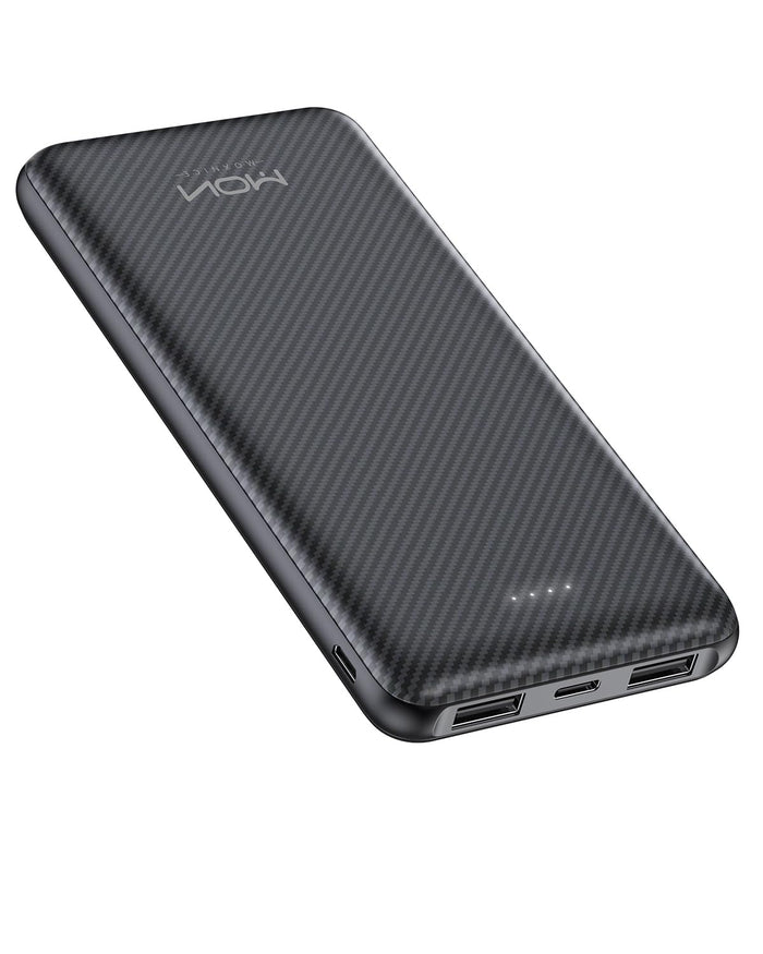 Portable Charger 10000Mah Battery Pack, Slim Powerbank With 5V 3A Usb-C In/Out,