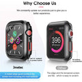 PC Case with Tempered Glass Screen Protector for Apple Watch 42mm by Merchsection