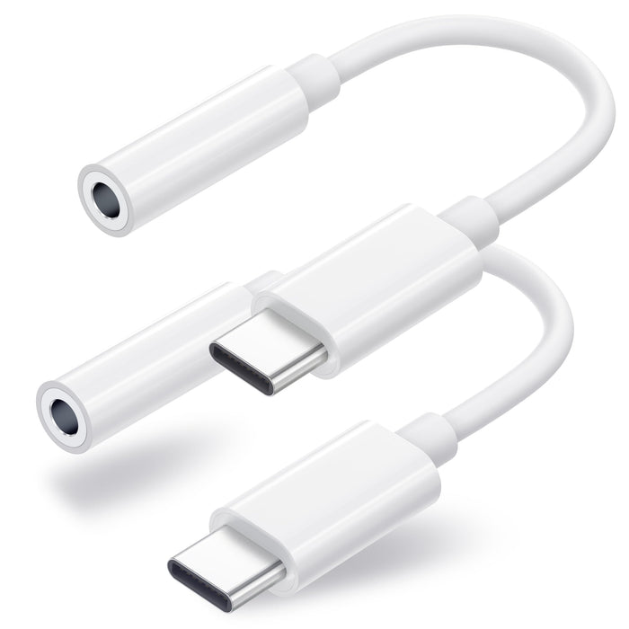 Pack Usb C To 3.5Mm Headphone Jack Adapter, Usb C To Aux Audio Dongle Cable Cord