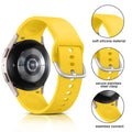 Apbands 20mm Silicone Sport Band for Samsung Galaxy Watch 40-46mm Yellow by Deal US