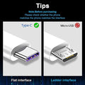 Xnarew USB C Charger Cable for JISULIFE Mini Fan 5FT White Copper by Deal US