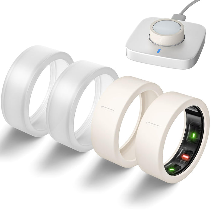 Compatible with Oura Ring Gen 4/Oura Gen 3 Cover, Anti-Scratch Elastic Si