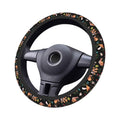 MINIOZE Mushroom Vintage Steering Wheel Cover 15 Inch Neoprene Black 1pc by Deal US
