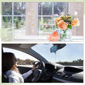 NBEADS 3 Pcs 3 Styles Crystal Car Mirror Hanging Accessories, Moon Star Sun Catcher Decor with Empty Perfume Bottle Crystal Boho Car Mirror Charm for Home Window Decoration,9.15-13.78inch