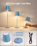 GOODEA Cordless Table Lamp 6000mAh Rechargeable 3 Color Dimmable White by Deal US