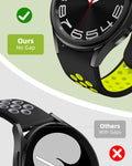 Pack No Gap Bands Compatible with Samsung Galaxy Watch 6 5 4 Band 44mm 40mm/Gala