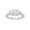 1.5Cttw Marquise Shaped Lab Grown Diamond (F/VS) East West Accented Engagement Ring in 14K Gold by Fine Color Jewels