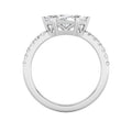1.5Cttw Marquise Shaped Lab Grown Diamond (F/VS) East West Accented Engagement Ring in 14K Gold by Fine Color Jewels
