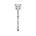 1.5Cttw Marquise Shaped Lab Grown Diamond (F/VS) East West Accented Engagement Ring in 14K Gold by Fine Color Jewels