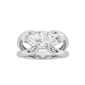 2Cttw Marquise Shaped Lab Grown Diamond (F/VS) East West Solitaire Engagement Ring 14K Gold by Fine Color Jewels