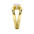 2Cttw Oval Shaped Lab Grown Diamond (F/VS) East West Solitaire Engagement Ring in 14K Gold by Fine Color Jewels