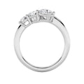 1.5Cttw Round Shaped Lab Grown Diamond (F/VS) Three Stone Engagement Ring 14K Gold by Fine Color Jewels
