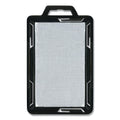 Advantus Secure-Two Card RFID Blocking Badge, Horizontal/Vertical, Black 3.68" x 2.38" Holder, 3.38" x 2.13" Insert, 20/Pack