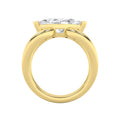 2Cttw Marquise Shaped Lab Grown Diamond (G/VS) East West Solitaire Engagement Ring 14K Gold by Fine Color Jewels