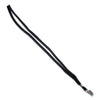 Advantus Deluxe Lanyards, Metal Clip Fastener, 36" Long, Black, 24/Box