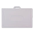 Advantus ID Card Holders, Horizontal, Clear 3.68" x 2.25" Holder, 3.38" x 2.13" Insert, 25/Pack