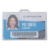 Advantus ID Card Holders, Horizontal, Clear 3.68" x 2.25" Holder, 3.38" x 2.13" Insert, 25/Pack
