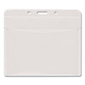 Advantus PVC-Free Badge Holders, Horizontal, Clear 4.5" x 4" Holder, 4.13" x 3.13" Insert, 50/Pack