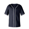 Aizqaoalk Baseball Jersey Men Short Sleeve Button Down Black Size 3X-Large by Deal US