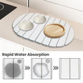 SANYCASA Stone Dish Drying Mat Non-Slip Diatomaceous Earth White 23.6x15.4" by Deal US