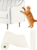SEPAZON Anti Cat Scratch Couch Protector Adhesive Pad Offwhite 78.7x15.8In by Deal US