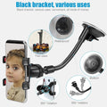 LoyaForba Universal Car Phone Mount 360° Dashboard Holder Black Rubber by Deal US