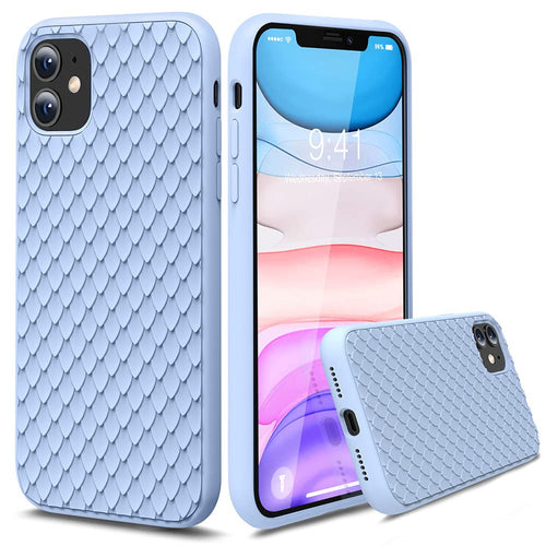 iPhone 11 Case [Cute Dragon Scale Series] Anti-Scratch Microfiber Liner, Sho