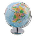 Advantus 12-Inch Globe with Blue Oceans, Silver-Toned Metal Desktop Base, Full-Meridian