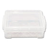 Advantus Super Stacker Crayon Box, Plastic, 4.75 x 3.5 x 1.6, Clear