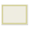 Great Papers! Foil Border Certificates, 8.5 x 11, Ivory/Gold with Channel Gold Border, 12/Pack
