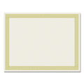 Great Papers! Foil Border Certificates, 8.5 x 11, Ivory/Gold with Channel Gold Border, 12/Pack