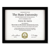 DAX Tribeca Frame with Two-Way Easel, 8.5 x 11, Black