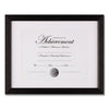 DAX Basics Texture Frame with Beveled Mat, 11 x 14, Black