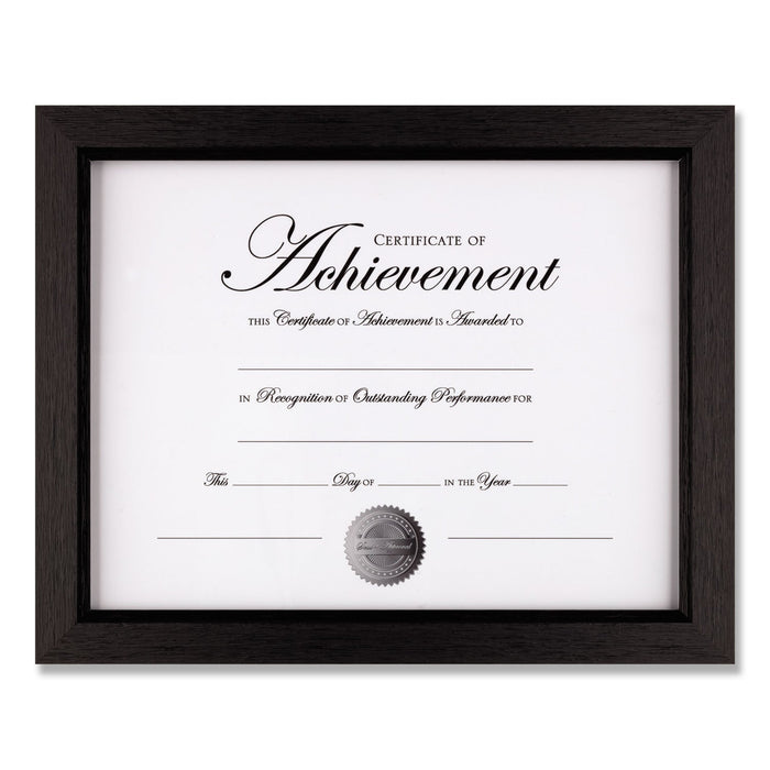 DAX Basics Texture Frame with Two-Way Easel, 8.5 x 11, Black