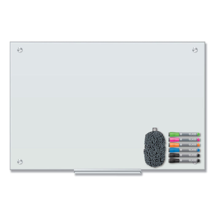 U Brands Magnetic Glass Dry Erase Board Value Pack, 36 x 24, White
