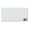 U Brands Magnetic Glass Dry Erase Board Value Pack, 72 x 36, White