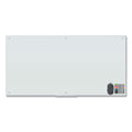 U Brands Magnetic Glass Dry Erase Board Value Pack, 72 x 36, White