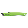 Westcott Safety Ceramic Blade Box Cutter, 0.5" Blade, 5.5" Plastic Handle, Green