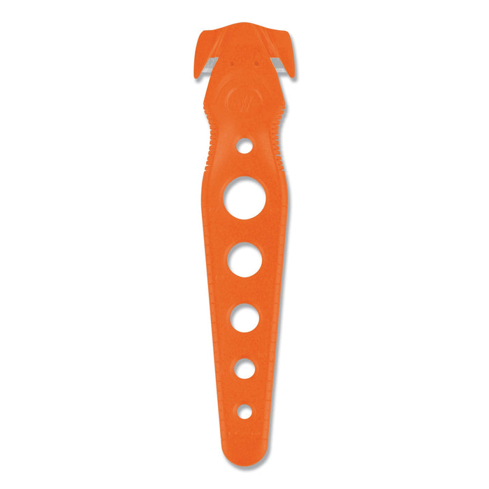 Westcott Safety Cutter, 1.2" Blade, 5.75" Plastic Handle, Orange, 5/Pack