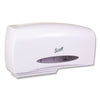 Scott Essential Coreless Twin Jumbo Roll Tissue Dispenser, 20 x 6 x 11, White