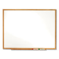 Quartet Classic Series Total Erase Dry Erase Board, 48 x 36, Oak Finish Frame