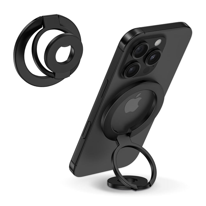 Magnetic Phone Ring Holder — Dual-Sided Finger Grip Kickstand for iPhone 17/16/1