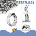 HayEastdor 50PCS 1/2" PEX Cinch Crimp Clamp Rings 304 Stainless Steel by Deal US