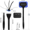 POPDA Car Windshield Cleaner Tool Detachable Handle 5 Pads 30ml Sprayer by Deal US