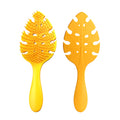 CANDYBRUSH Hair Brush Vented Leaf Form Soft TPEE Mango Scented Orange Large by Deal US