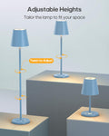GOODEA Cordless Table Lamp 6000mAh Rechargeable 3 Color Dimmable White by Deal US